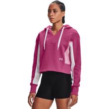 UA Rival Fleece Embroidered Hoodie, Pink Quartz/Planet Pink