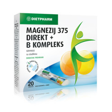 Magnezij 375 Direkt + B kompleks, 20 vrećica