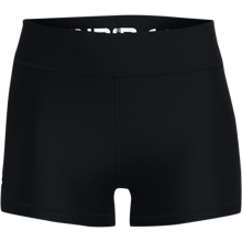 UA HeatGear Armour Mid Rise Women's Shorts, Black/White 