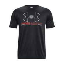 UA Training Vent Graphic Short Sleeve T-Shirt, Black/Beta 