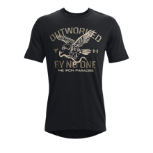 UA Project Rock Outworked SS Shirt, Black 