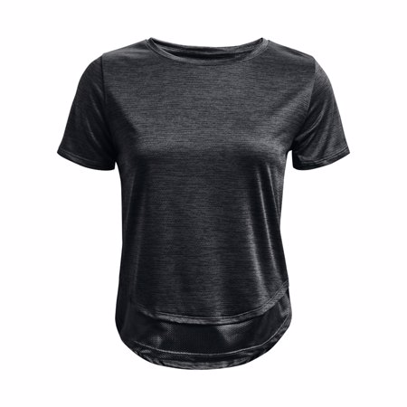 UA Vent Tech Shirt SS, Black/White 