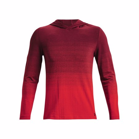UA Seamless Lux Hoodie, Chestnut Red/Radio Red 