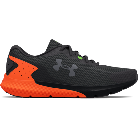UA Charged Rogue 3 Running Shoes, Grey/Blaze Orange 