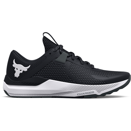 UA Project Rock BSR 2 Training Shoes, Black/White 