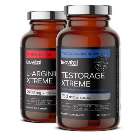 TestoRage Xtreme, 90 Kapseln + L-Arginine Xtreme, 90 Kapseln GRATIS