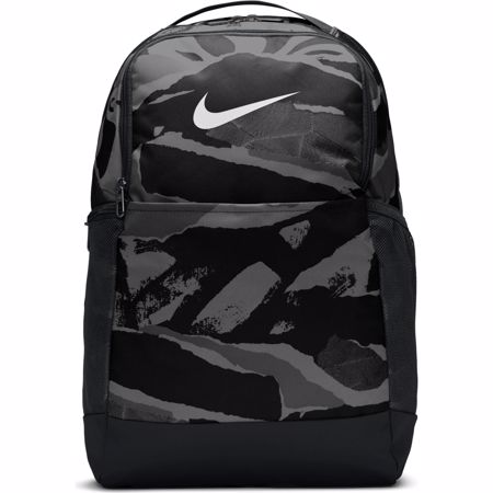 Nike Brasilia (Medium) Printed Backpack, Black/White