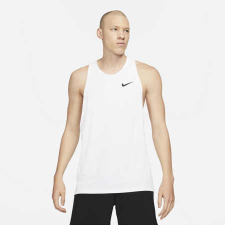 Nike Pro Dri-Fit Tank, White/Black 