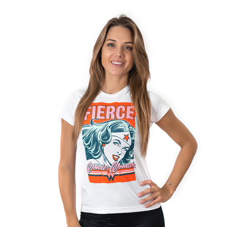 Hero Core T-Shirt, Wonder Woman Fierce Print 