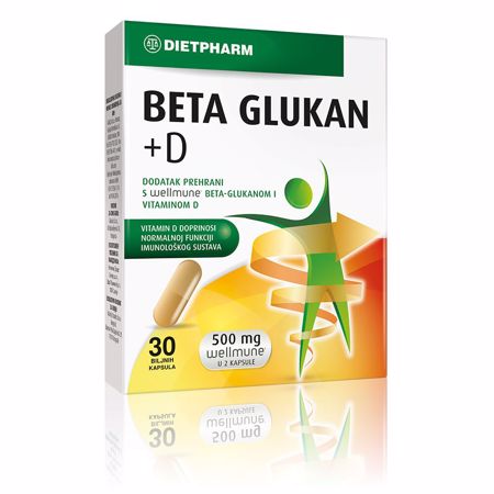 Beta Glukan + D, 30 kapsula