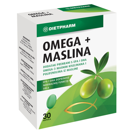 Omega + Maslina, 30 kapsula