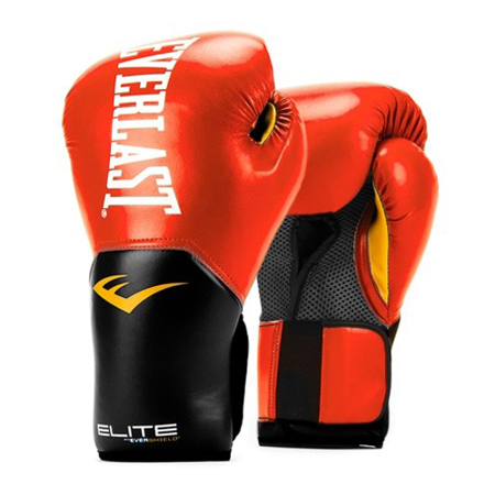 Elite Pro Style Training Gloves, Red 