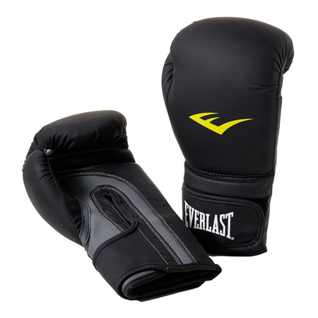 Everlast Matte PU Boxing Gloves, Black 