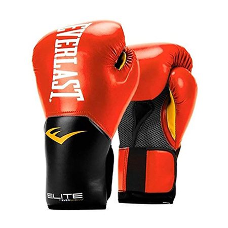 Elite Pro Style Training Gloves, Red 