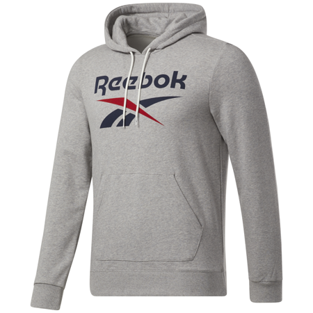 Reebok Identity Big Logo Hoodie, Medium Grey Heather 