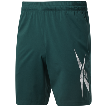 Reebok Workout Ready Graphic Shorts, Forest Green 