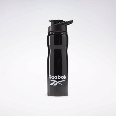 Reebok Training Supply Metal Water Bottle, Black