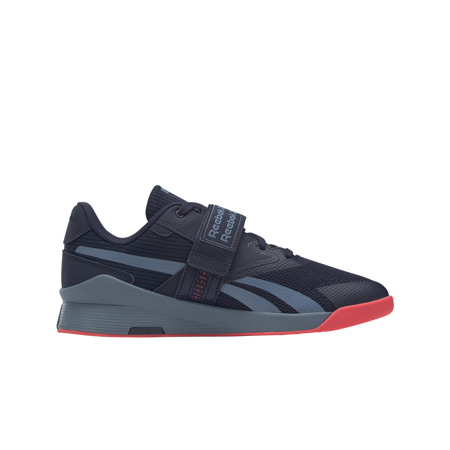 Reebok Lifter PR II Shoes, Vector Navy/Blue Slate/Neon Cherry 