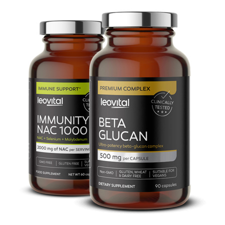 Beta Glucan, 90 kapsula + Immunity+ NAC 1000, 60 kapsula GRATIS