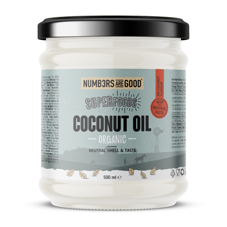 Organic Coconut Oil, Neutral taste, 500 ml