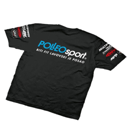 Trening majica Polleo sport, črna 