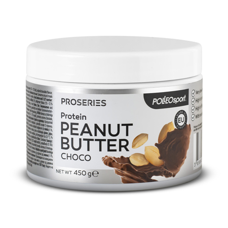 Polleo Sport Protein Peanut Butter, Chocolate, 450 g