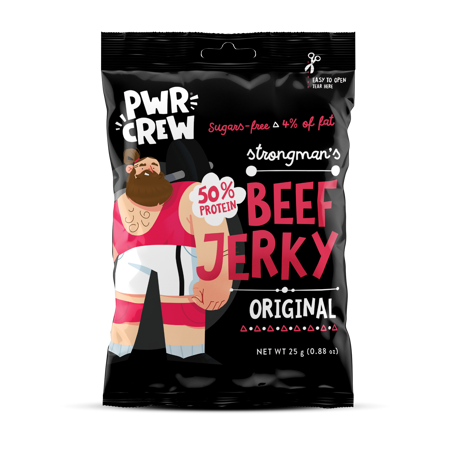 Strongman's Beef Jerky, 25 g