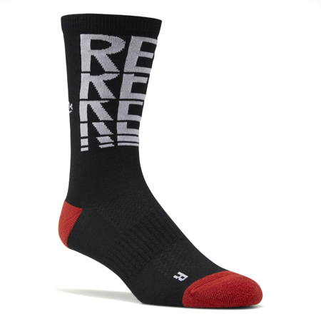 Reebok One Series Training Crew Socks (1 Pair), Black 