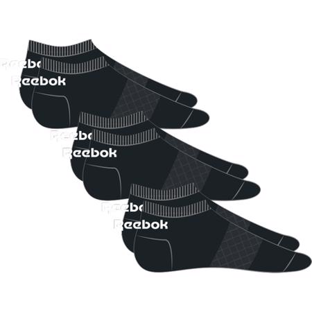 Reebok Active Core Low Cut Socks 3 Pair, Black 