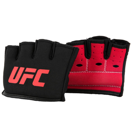 UFC Gel Knuckle Sleeves, Black/Red 