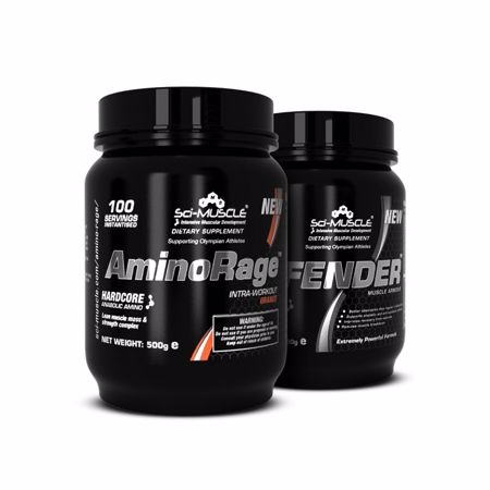 AminoRage, 500 g + Defender, 500 g GRATIS