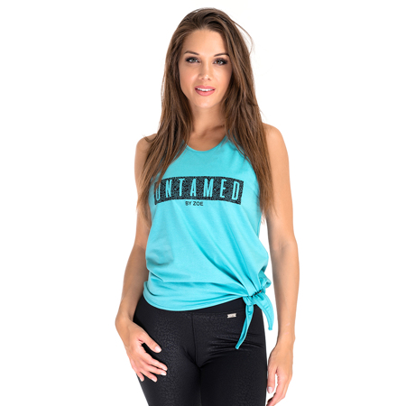 Tangle Tie-Front Tank Top, Mint 