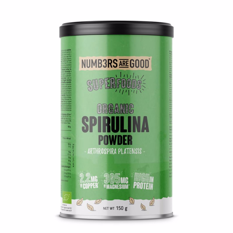 Spirulina Powder, Organic, 150 g