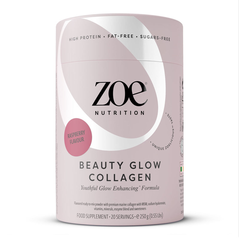 zoe Beauty Glow Collagen, 250 g - Malina