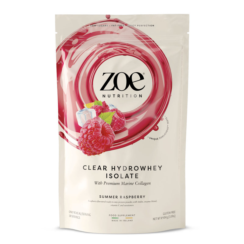zoe Clear Hydrowhey, 454 g - Summer Raspberry