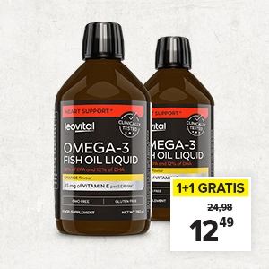 Omega-3 Fish Oil Liquid, 250ml 1+1 GRATIS 